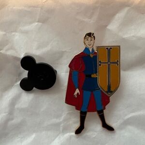 Disney Prince Phillip Pin with Red, Blue, and Gold